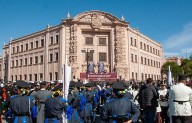 Finaliza encuentro regional de escoltas y bandas de guerra con desfile en la ruta recreativa y ceremonia en el frontispicio del ITS