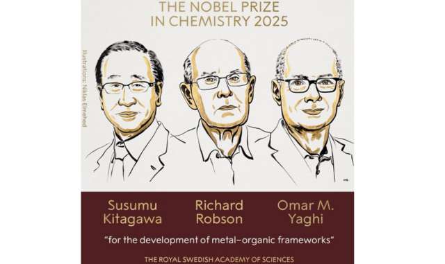 Kitagawa, Robson, and Yaghi Win 2025 Nobel Prize in Chemistry