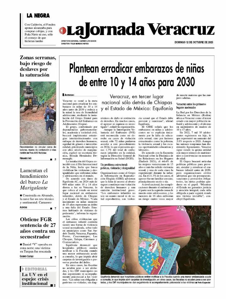Contraportada del 11 de octubre de 2025