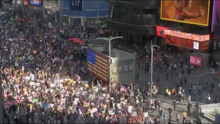 ‘No Kings’ protest sees millions march against Trump across America