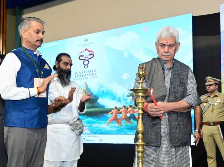 LG Sinha calls upon writers to correct false, fabricated narratives in history books