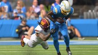 Chargers’ Omarion Hampton to undergo testing amid ankle injury vs. Commanders