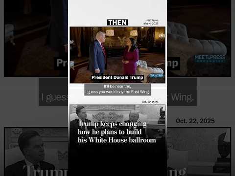 Trump's shifting promises about his ballroom construction