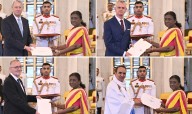 President Murmu Receives Credentials from Four Foreign Envoys
