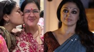 'Always wondered why I never bumped into Urvashi ji'; Shobana gives warm kiss to dear friend