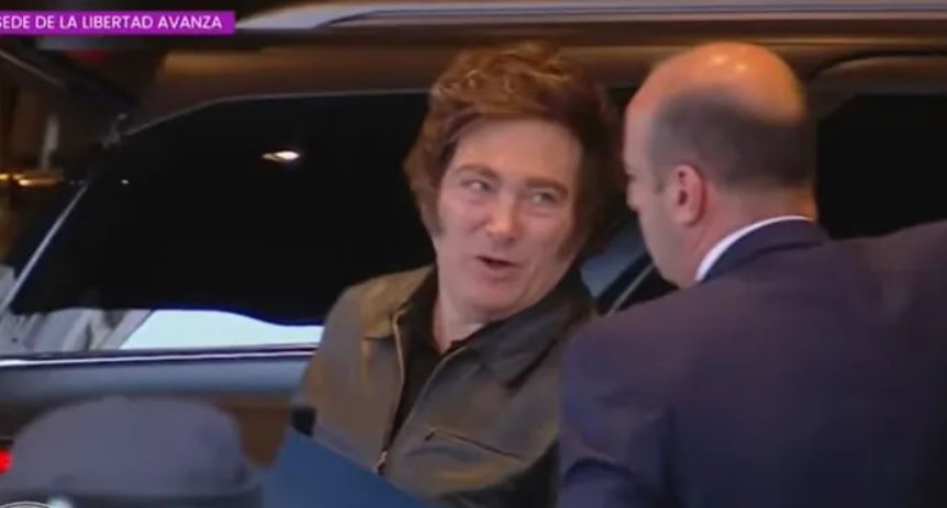 VIDEO | Javier Milei llegó al Libertador con un mensaje: “El futuro es en libertad”