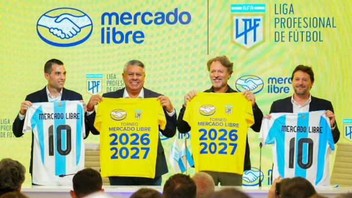 Chiqui Tapia se viste de amarillo y recibe con brazos abiertos a Mercado Libre, la empresa de Galperín