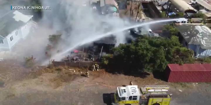 Family of 7 displaced after 2-alarm house fire in Nanakuli