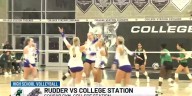 College Station volleyball sweeps Rudder and claims a share of the district title