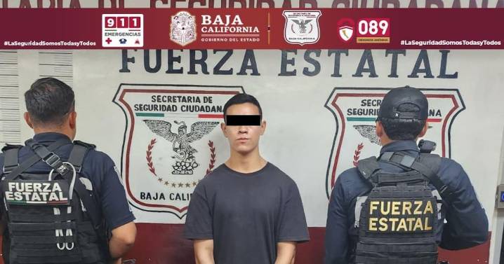 Joven armado es detenido en Valle del Pedregal