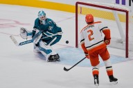 Ducks rally in OT to stun Sharks