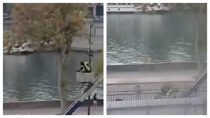Watch: Louvre thieves flee on scooter via mechanical ladder in daylight heist worth $102M