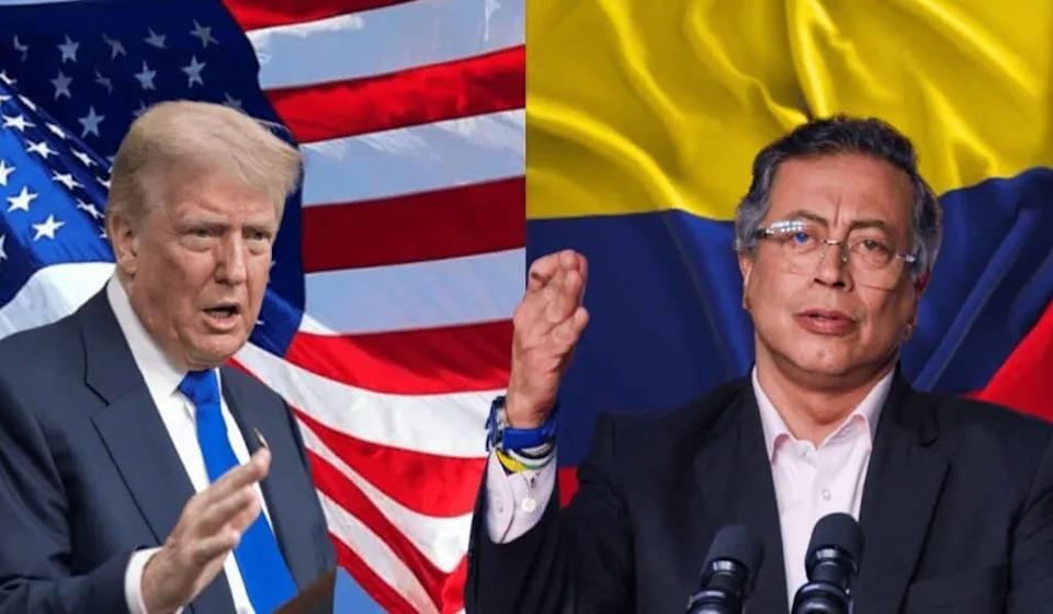 Trump llama a Petro “matón” y presidente de Colombia reacciona