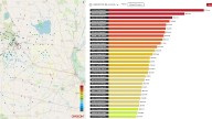 Cómo continúa el tiempo: El ranking de las localidades donde más llovió
