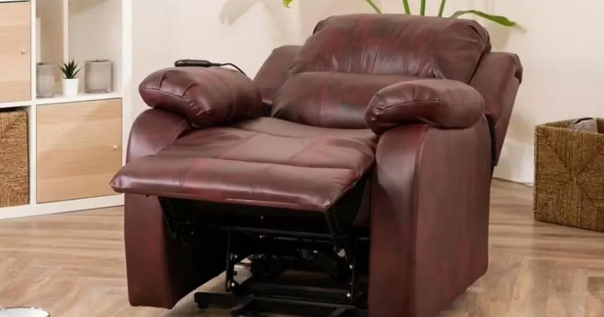 'Luxury' massaging recliner armchair gets huge £190 reduction