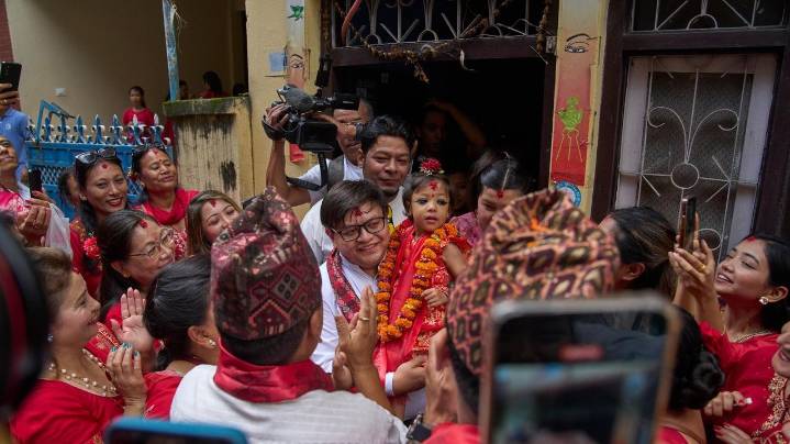 Nepal chooses a 2-year-old girl as new living goddess worshipped by both Hindus and Buddhists