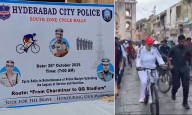 Hyderabad: Central Zone Hosts Cyclothon Honoring Police Martyrs; Over 480 Participate