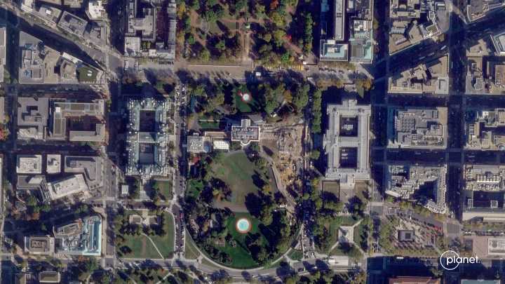 Satellite images show Trump completes demolition of White House East Wing