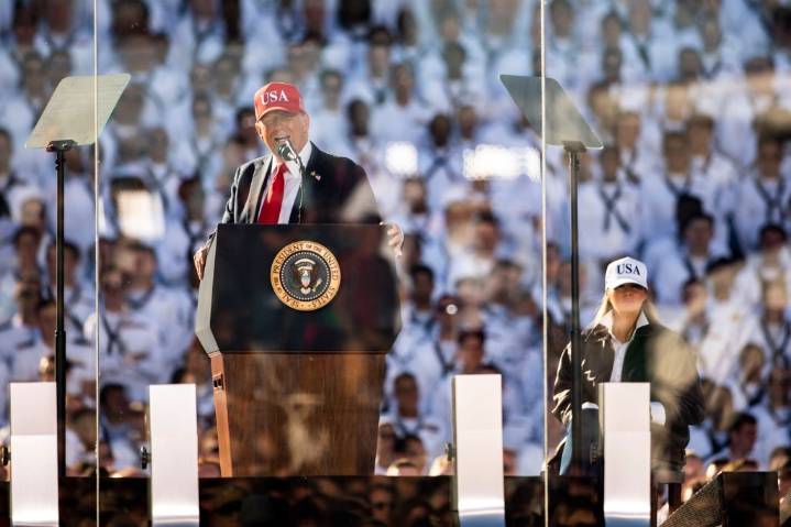 Editorial: At Navy event, Trump focuses on himself and his grievances