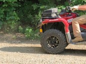 Massachusetts woman crawls from under flipped ATV after crash in NH