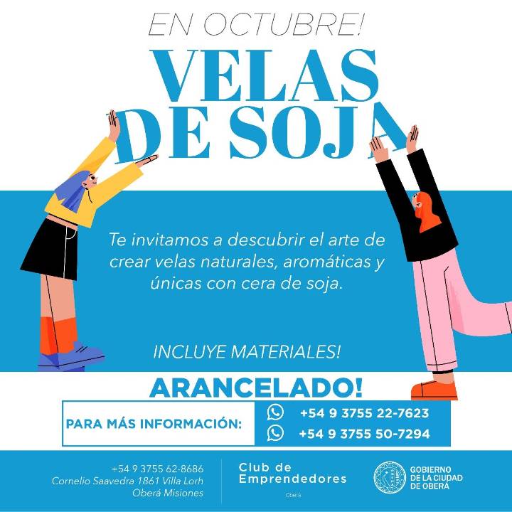 Taller de “Velas Aromáticas en Cera de Soja”
