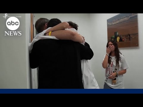 Israeli hostages reunited with their families in emotional moments
