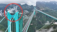 El puente más alto del mundo inaugura una cafetería ‘de cristal’ a 800 metros de altura en China