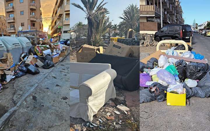 Denuncian una “crisis de limpieza sin precedentes” en un municipio de Tenerife