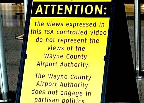 Deadline Detroit | Wayne County Pushes Back, Asks TSA to Stop Running Kristi Noem's Political TSA Message At Detroit Metro Airport