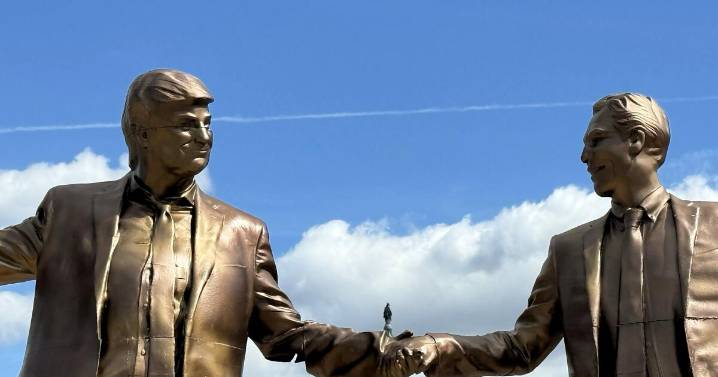 The Trump-Epstein statue is back up: 'Like a toppled Confederate general'