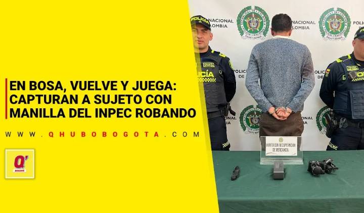 En Bosa, vuelve y juega: capturan a sujeto con manilla del Inpec robando