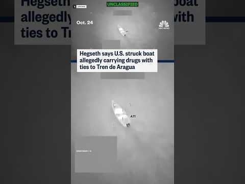 Hegseth says U.S. struck boat allegedly carrying drugs with ties to Tren de Aragua