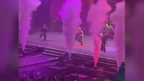 Chris Brown concert fans left outside due to traffic chaos as he took the stage inside Carter