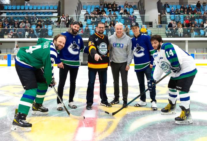 Joes play ex-pros on Surrey ice at 7th Canucks Autism Network tourney