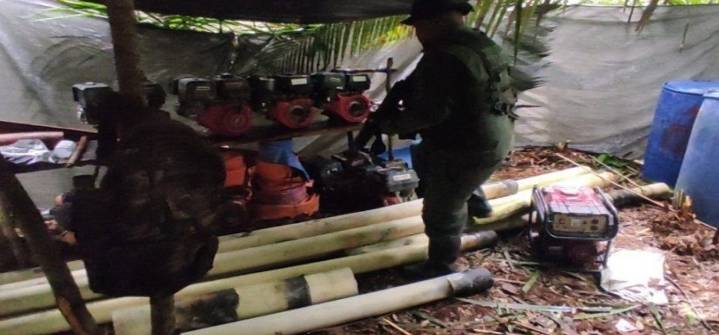 FANB destruye campamento de minería ilegal en Amazonas