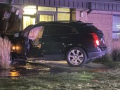 Car crashes into church in West Valley City