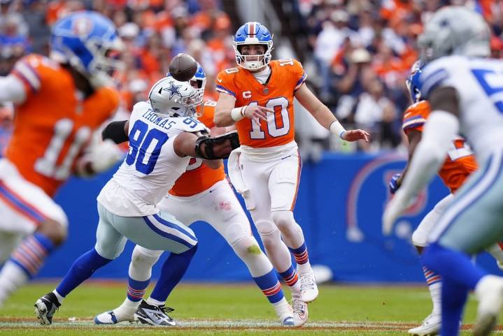 Deadspin | Bo Nix, RJ Harvey lead Broncos to 5th straight win in rout of Cowboys