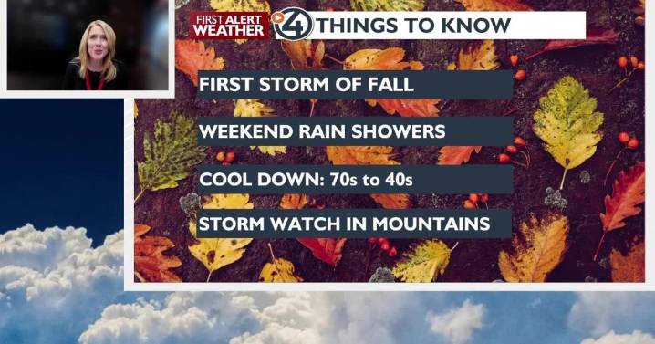 ☔🍂Cooler, wetter and breezy! Fall storm brings big changes for the weekend