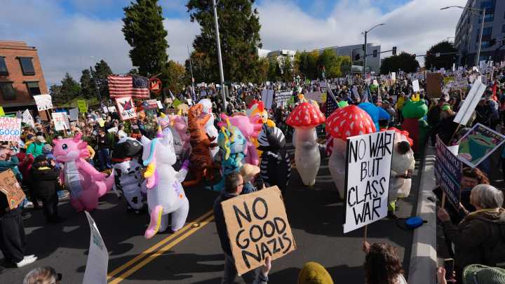 'No Kings' march shuts down streets of Eugene