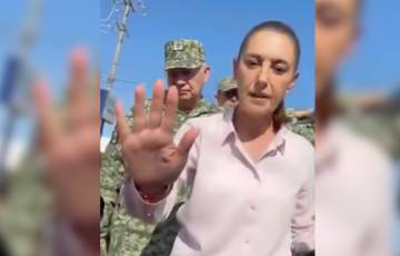 Increpan habitantes de Poza Rica a Sheinbaum. “No se va a ocultar nada”, responde presidenta
