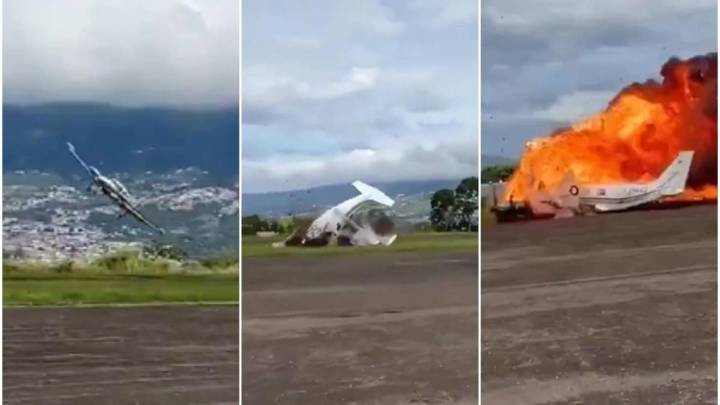 Video | Avioneta se estrelló en medio de un fallido despegue en aeropuerto de Venezuela: los dos tripulantes murieron