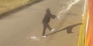 Vandal caught on camera defacing Webb Plaza Mural in Grand Island
