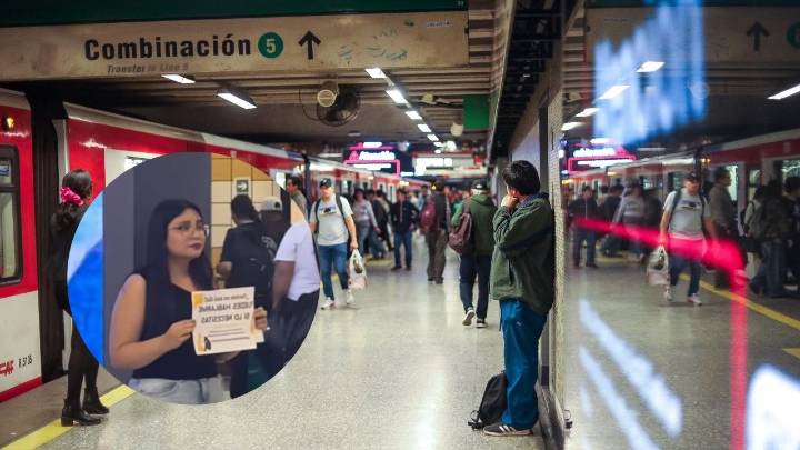 "Hablar puede salvarte la vida": La joven que se viralizó tras pararse con un cartel en el Metro para prevenir el suicidio
