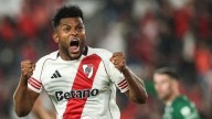 Borja y el enigmático número que se escribió en la mano antes de ingresar en River vs. Sarmiento