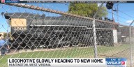 Locomotive slowly heading to new home
