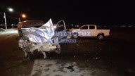 Choque frontal en la avenida Asturias, dejó un conductor internado