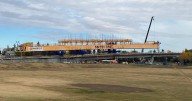 Valley Line West LRT construction advancing, all elevated concrete segments done