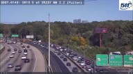 Brush fire slows traffic on Buford Connector