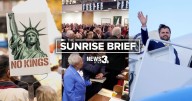 Woman charged at 'No Kings' protest, NC redistricting, JD Vance to visit Israel: Sunrise Brief