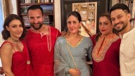 Kareena, Karisma and Saif at Soha Ali Khan's pre-Diwali celebrations. See pics